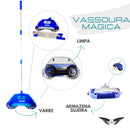 Vassoura 3 em 1 SmartClean 360° | Varre, Armazena e Passa Pano